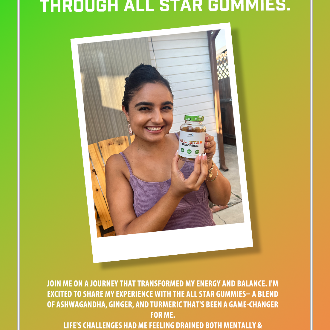 An Incredible Experience: Unleashing My Full Potential Through All-Star Gummies